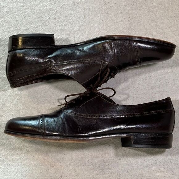 Vintage Florsheim Cap Toe Oxfords Mens Size 10D - Picture 11 of 16